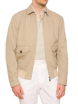 KITON KIRED ''Stick'' Beige Cotton Blend Jacket EU 50 NEW US M Textek