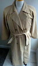 Sanyo Double Breasted/belted Removable Lining Trenchcoat Sz M/12 Tan