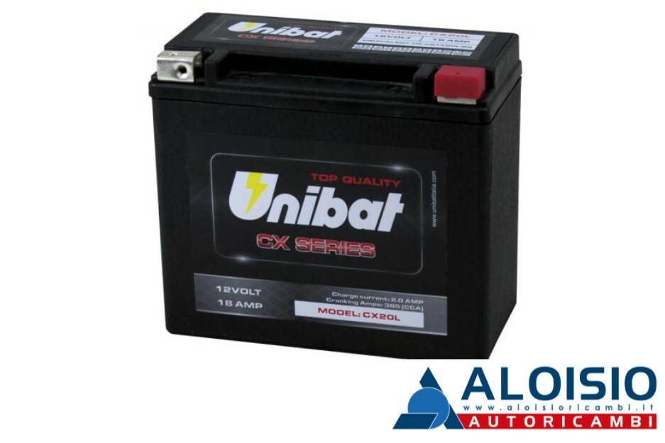 CX20L BATTERIA MOTOUNIBAT 18AH 385A *Spedizione Inclusa!*