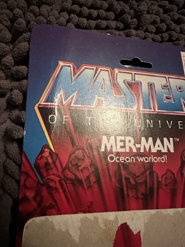 Vintage Original 80s MOTU 1983 Masters of the Universe Mer Man cardback - Picture 18 of 22