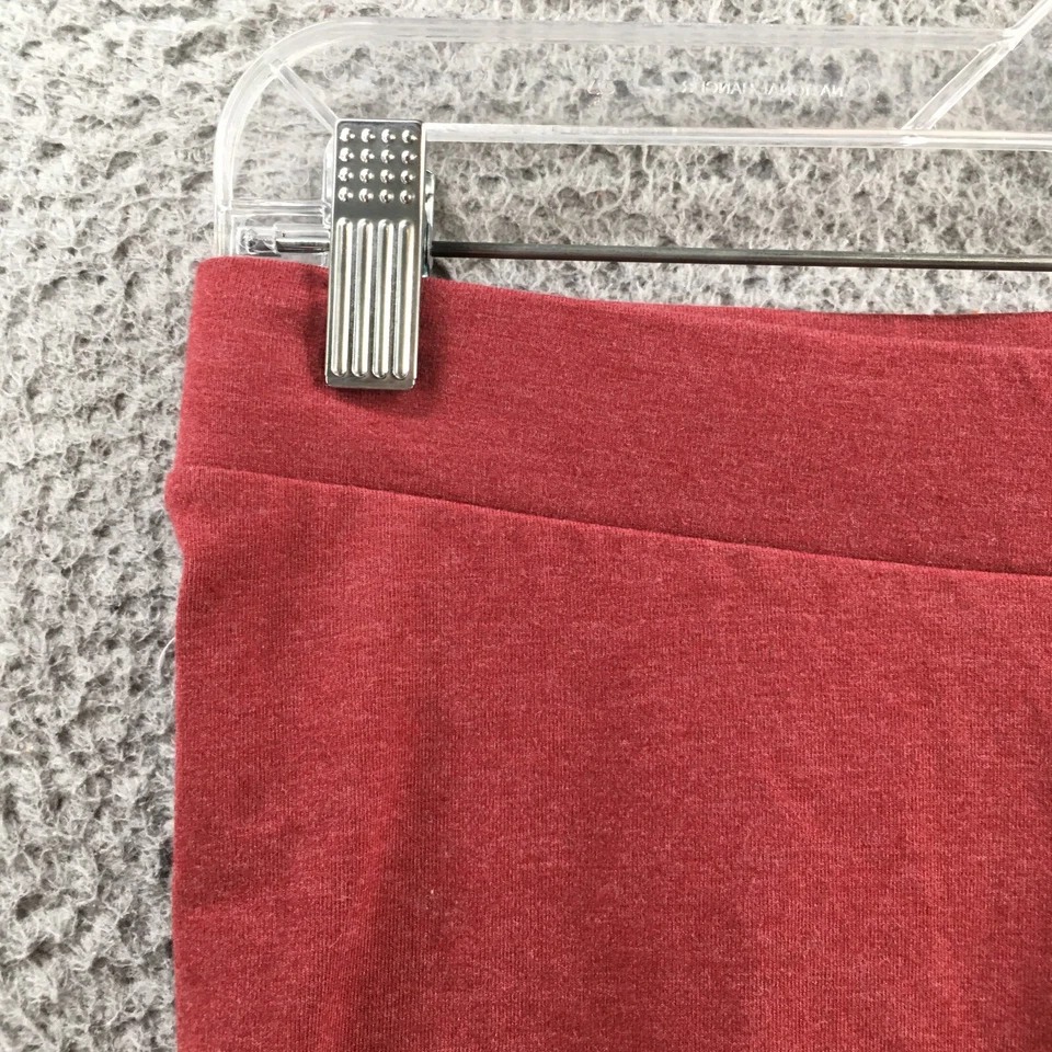 Legging Lauren Conrad para mujer M rojo mezcla de algodón tiro medio banda elástica NUEVO Foto 3 de 4