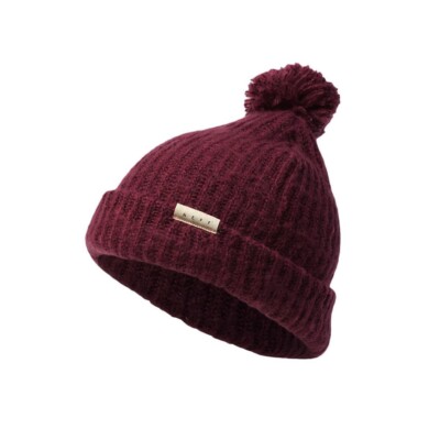 NEFF Women's Muffin Acrylic Knit Pom Beanie Port New