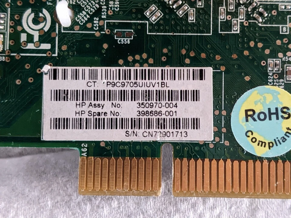 HP 350970-003 398686-001 NVS280 64MB PCI Video Graphics Card - Image 4 of 4