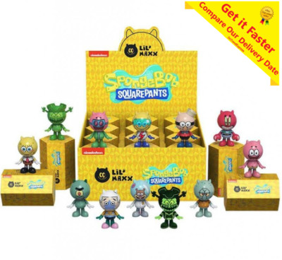 3x Mighty Jaxx Lil Maxx SpongeBob SquarePants Figurine 1 x Blind Box NEW