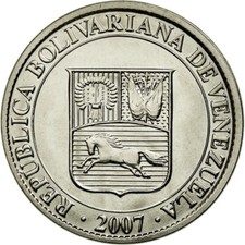 [#588118] Coin, Venezuela, 12-1/2 Centimos, 2007, Maracay, MS(63), Nickel plated