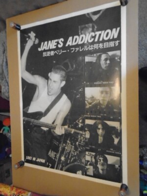 RARE OOP Jane's Addiction POSTER Live in Japan Perry Farrell