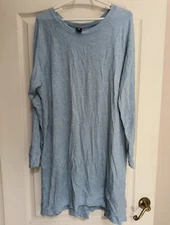 Active Life Lt Blue Lounging Dress Size XXL Soft Comfy EUC