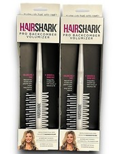 HAIRSHARK Pro Backcomber Volumizer 3-in-1 Volume Hair Brush, Two-Sided Lot of 2