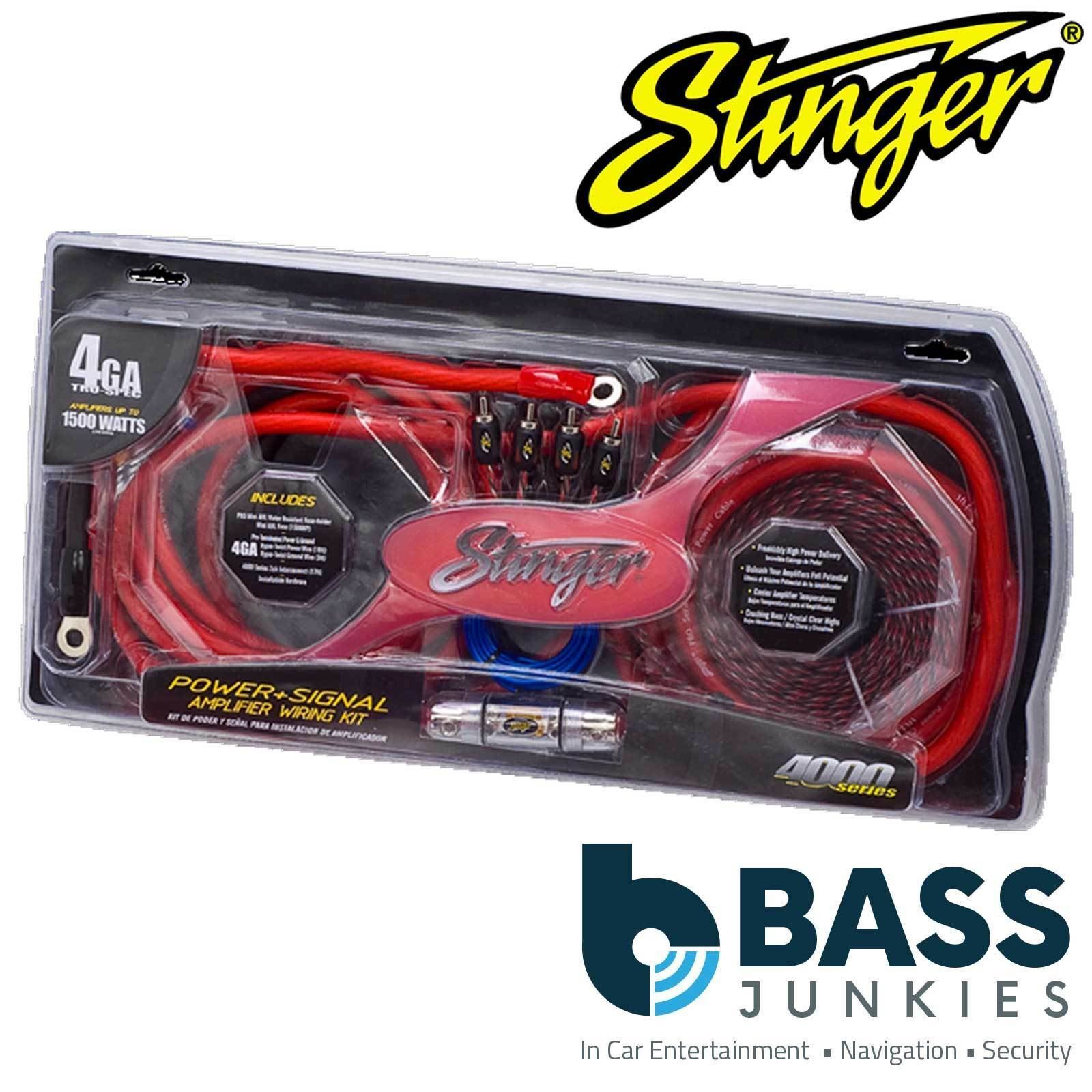 STINGER SK4641 4000 Series 4 Gauge AWG 1500 Watts Car Amp Amplifier