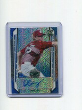 2021 Leaf Metal Draft Blue Mojo Autographs Drew Gray Rookie Auto 7/10