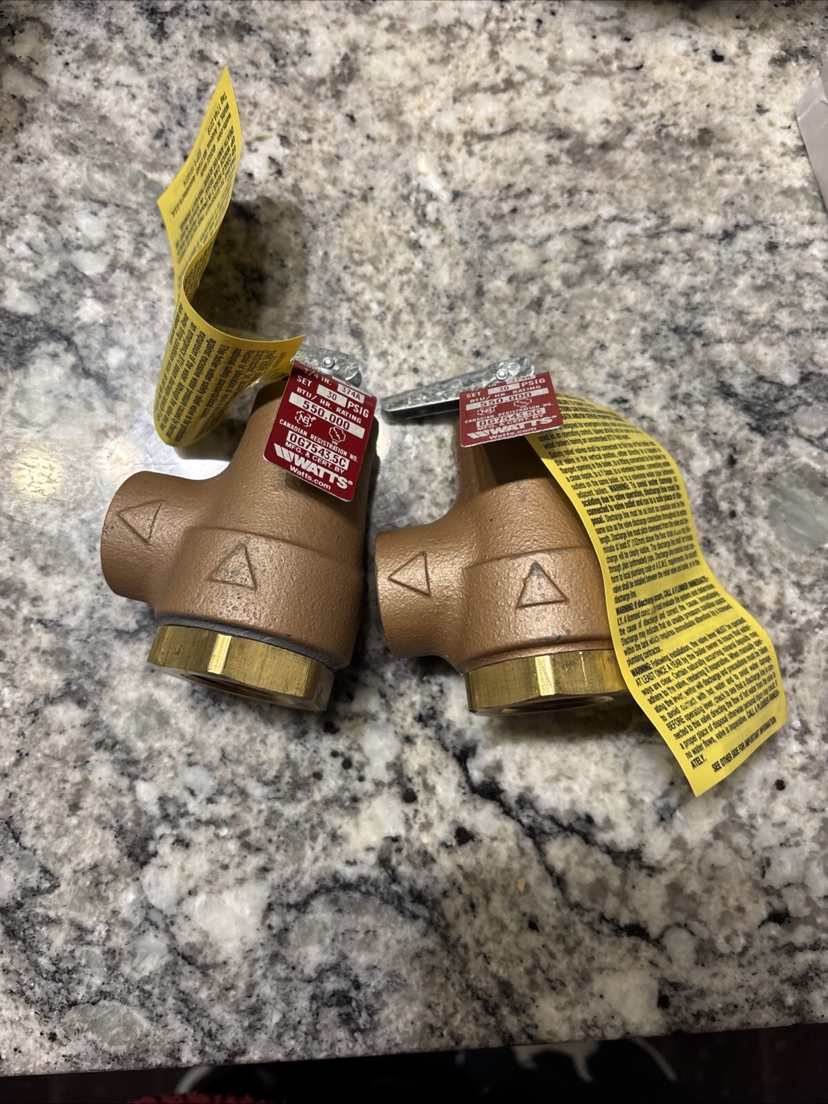 WATTS Water Pressure Safety Relief Valve 0G7543.5C 3/4