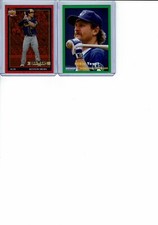 2021 Topps Archives Keston Hiura #184 Red Hot Foil #34/50 + Yount Green #65/125