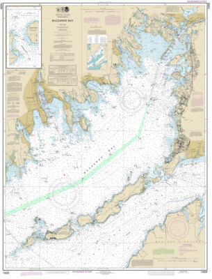 2014 Nautical Map of Buzzards Bay Massachusetts 