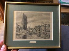 Gravure XIXe Siècle pont a BAR LE DUC dans le 55 EMILE LABORNE