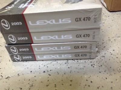 2003 Lexus GX470 GX 470 Service Shop Workshop Repair Manual Set