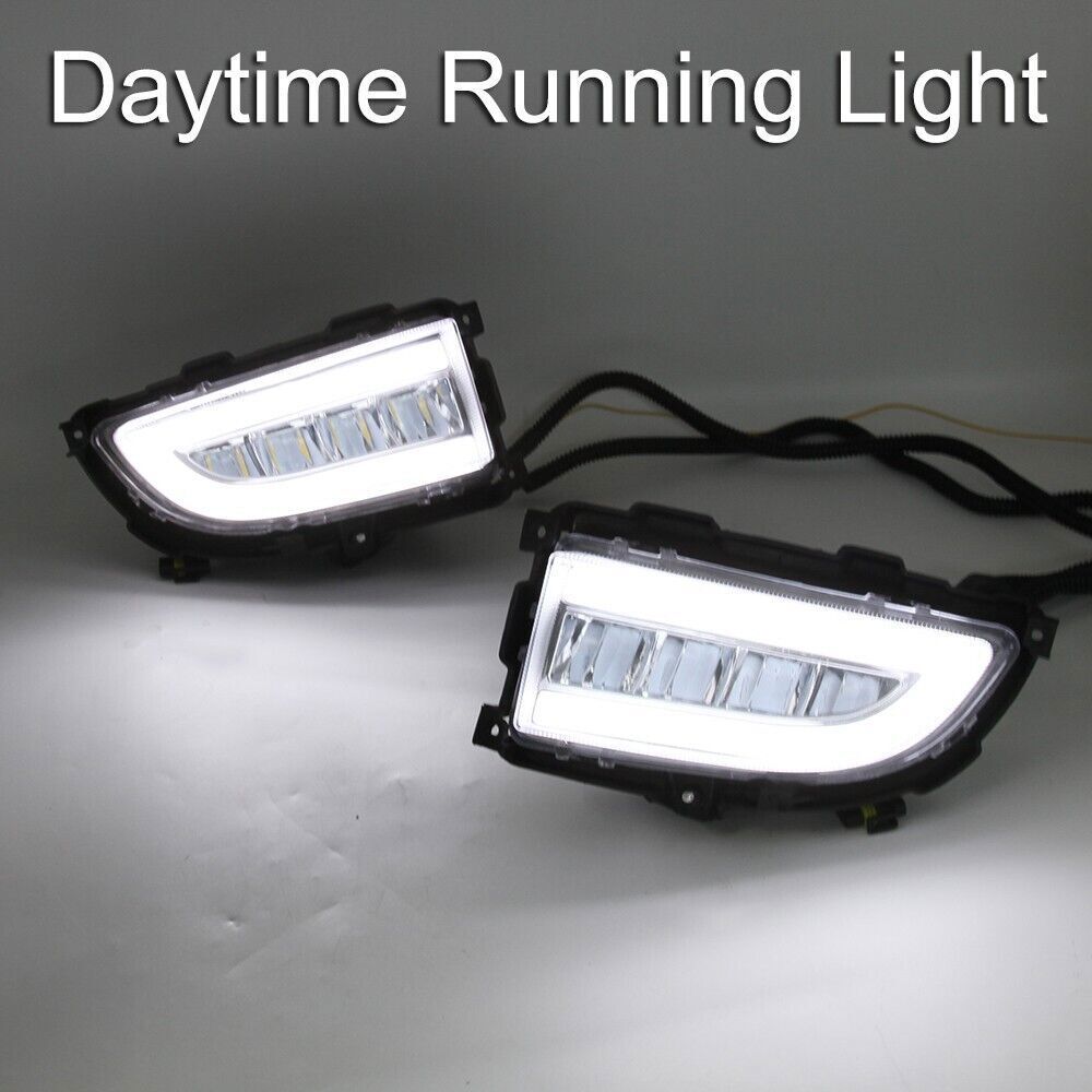 For 2004-2006 Mitsubishi Lancer LED DRL Fog Light Daytime Running