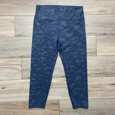 Zyia Active Luxe Hi Rise Leggings 7/8 24” Battlefield Camo EUC