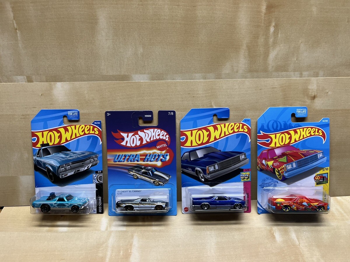 Hot Wheels El Camino Lot 80 Blue Art 71 Ultra Hots 68 Speed Shop