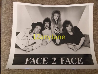 P115 Band 8x10 Press Photo PROMO MEDIA FACE 2 FACE 1 WOMAN 3 MEN GROUP