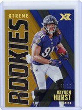 2018 Panini XR Football Xtreme Rookies Gold #X-8 Hayden Hurst #01/10
