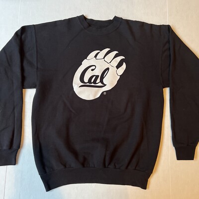 NWOT University Cal Berkeley Golden Bears Paw Print Sweatshirt Medium Blue  NCAA