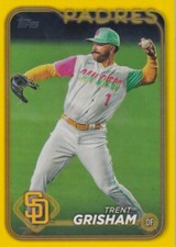 2024 Topps Series 1 Trent Grisham Yellow Parallel #157