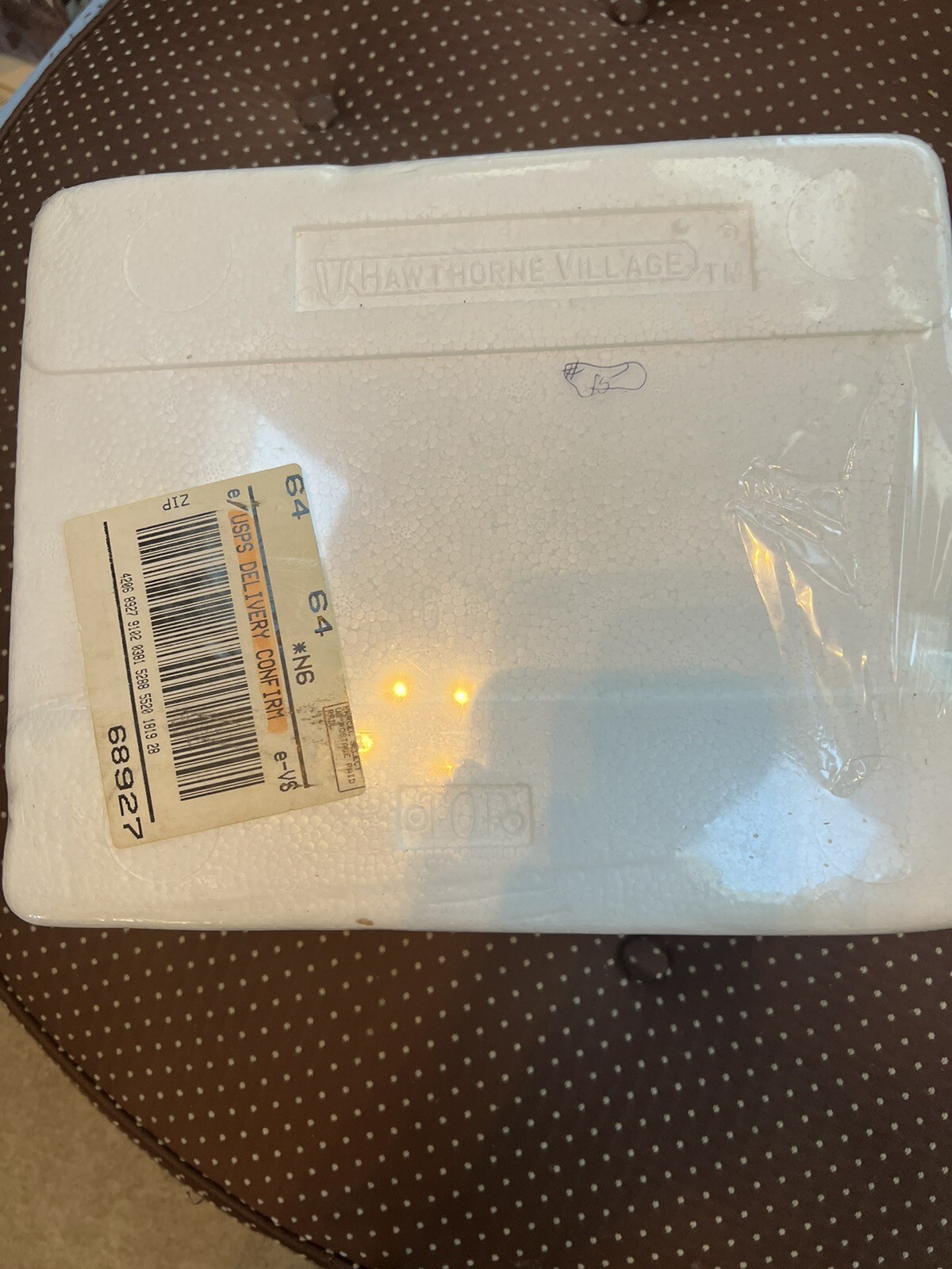 NEW Hawthorne Thomas Kinkade Village Christmas Post Office Lighted