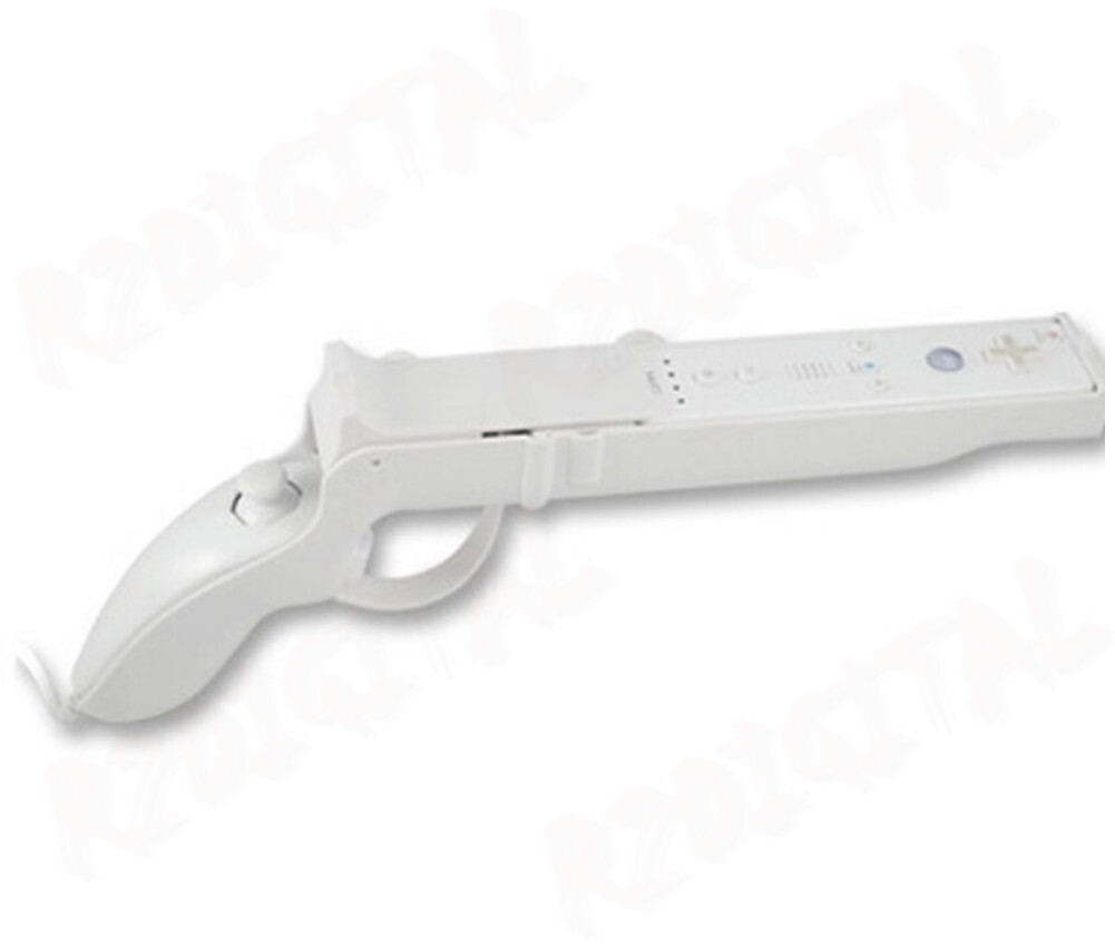 PISTOLA FUCILE per NINTENDO WII LIGHT GUN ZAPP ACCESSORI SPORT NUNCHUCH REMOTE