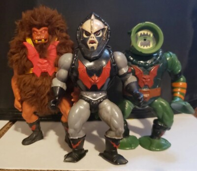 Masters of the Universe Lot of 3 Hordak Grizzlor Leech Loose HTF! Vintage 