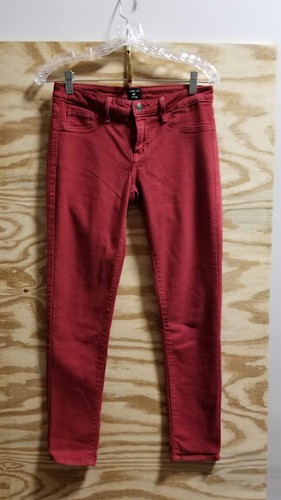 Just Black Red Women's Mid Rise Jeans Size 27 Inseam 26.5 Maroon color