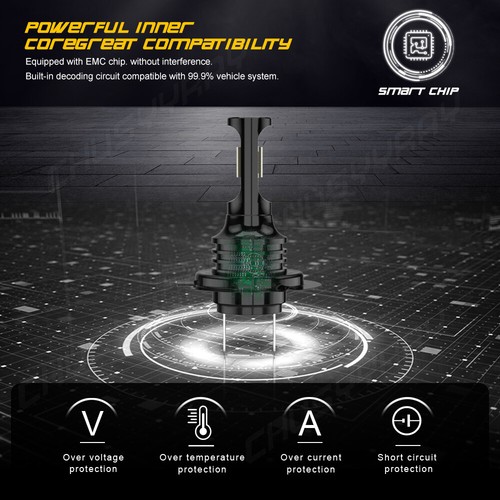 For Ford Fiesta 2011-2019- 4X Front LED Headlight High/Low Beam 6000K Bulb Kit - Bild 19 von 20