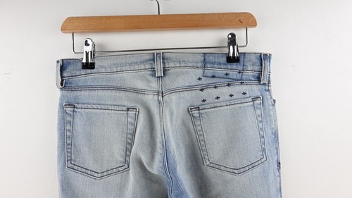Tsubi light wash skinny leg women's jeans with zip details size 27/UK9 - Picture 6 of 10