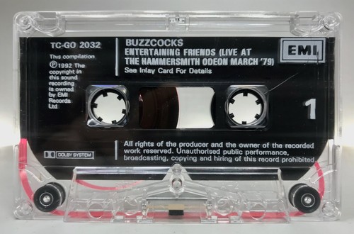 Buzzcocks ENTERTAINING FRIENDS Cassette TCGO2032 **UK 1ST ISSUE** EXNEAR MINT - Picture 6 of 9