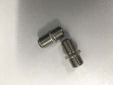 Pair F-Type Satellite or Cable TV Coax/Coaxial Connectors/Adaptors to Join Cable