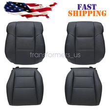 Fits 2009-2014 Acura TSX Driver / Passenger Perforated Leather Seat Cover Black