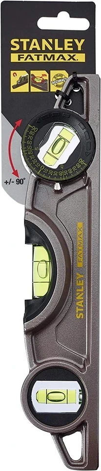 STANLEY 43-609I 9-inch Aluminium Fatmax Xtreme Magnetic Torpedo Level Premium - Image 3 of 4