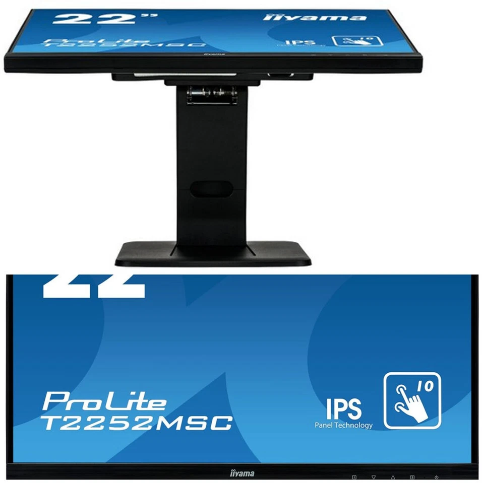 IIYAMA PROLITE T2252MSC 22" 55,8cm IPS LED TOUCHSCREEN MONITOR 10-PUNKTE V600-UG - Bild 4 von 4