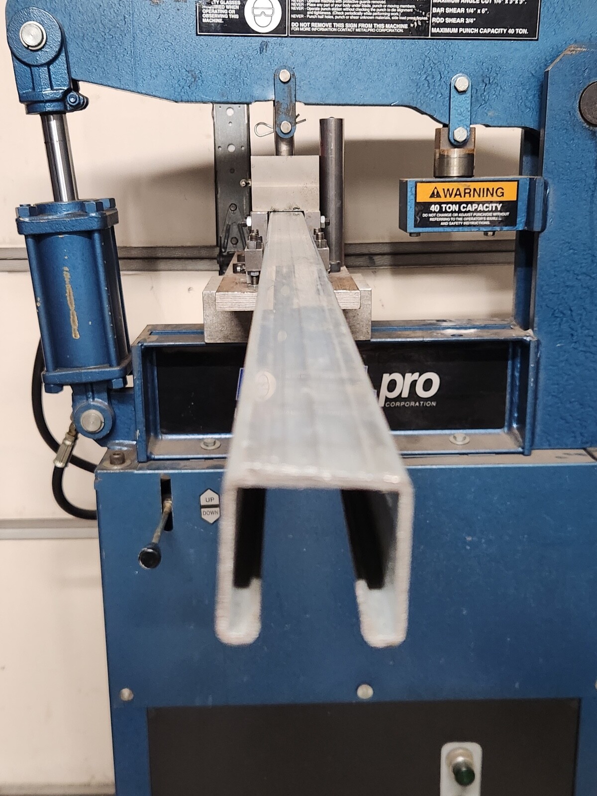 Strut Punch UNISTRUT PUNCH, custom built to pierce blank Uni-strut, fits into ...