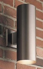 Progress Lighting P5675-20 Two-Light Wall Cylinder, 5 Width x 14 Heigh