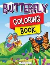 Amelia Sealey Charming Butterflies Coloring Book for Kids (Paperback)