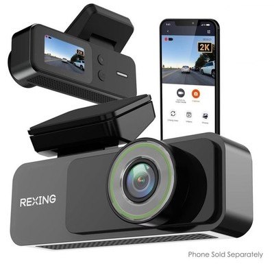 Rexing V1 Lite 2K Wi-Fi Dash Cam with USB-C Connection New