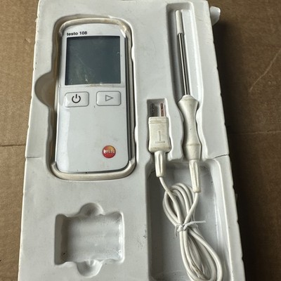 Testo 108 Lebensmittelthermometer funktioniert mit Flüssigkeitssonde Luftsonde Prüfgerät