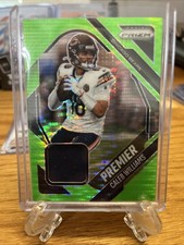 2025 Prizm Football Caleb Williams Green Pulsar Patch Pjy-cws