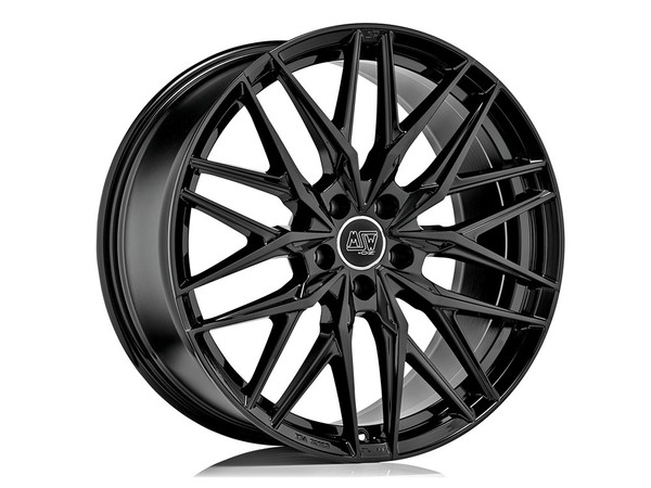 MSW 50 Alufelge 9X22 5X108 ET43 Gloss Black Schwarz-image