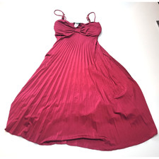 Vintage Sabora 4 Red Maroon Wine Bead Babydoll Homecoming Cocktail Party 90s y2k
