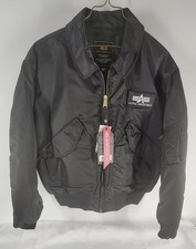 Alpha Industries CWU 45/P Flight Jacket Men's Size 2XL Black New With Tags
