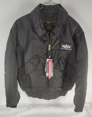 Alpha Industries CWU 45/P Flight Jacket Men's Size 2XL Black New With Tags