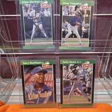 1989 Donruss The Rookies Lot Edgar Martinez Gary Sheffield Vizquel Alomar RC