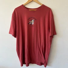Life is Good Hilton Head T-shirt Mens XXL Red Rust Short Sleeve Tee