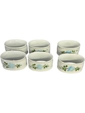 Royal Bavaria Porzellan Serviettenringe Floral 6er Set Germany Handarbeit